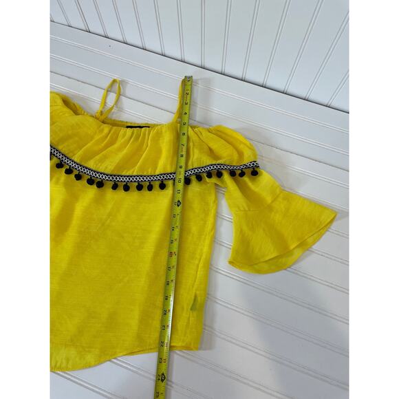 J. Crew & BCX Yellow Pom Pom Bacona Top & Striped Shorts Bundle Size XXS - Picture 4 of 9